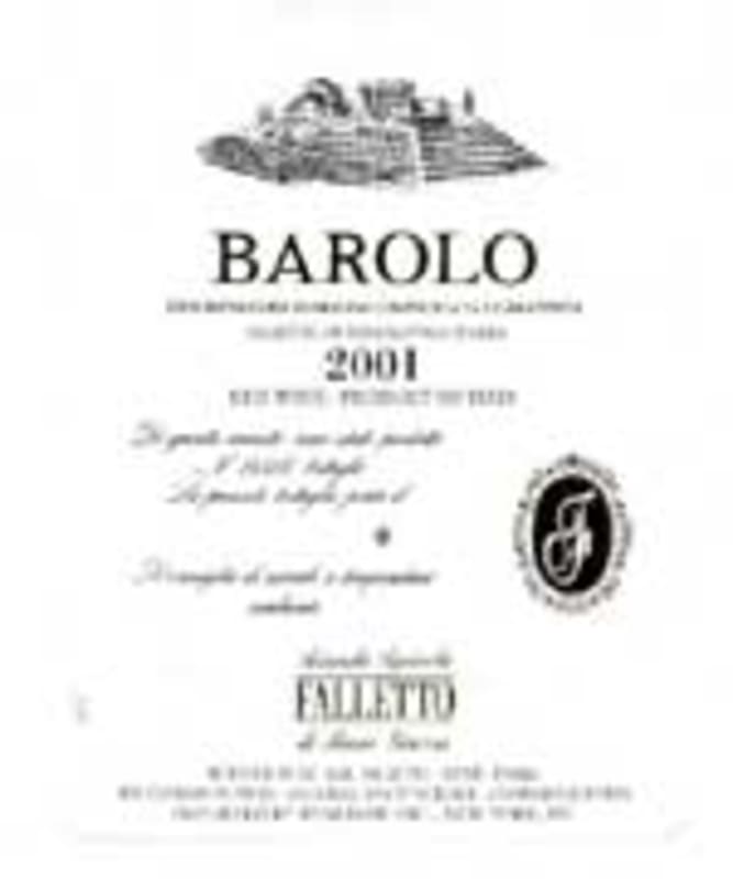 Bruno Giacosa Barolo Falletto 2001 Front Label