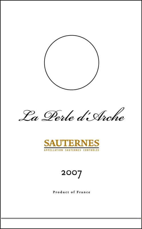 Chateau d'Arche La Perle d'Arche 2007 Front Label