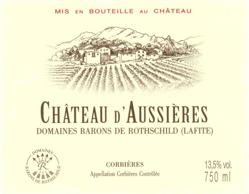 Domaines Barons de Rothschild Chateau d'Aussieres 2011 Front Label