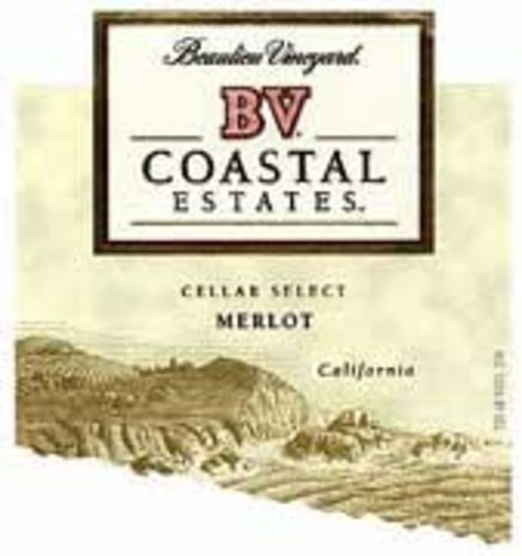 Beaulieu Vineyard BV Coastal Estates Merlot 2004 Front Label