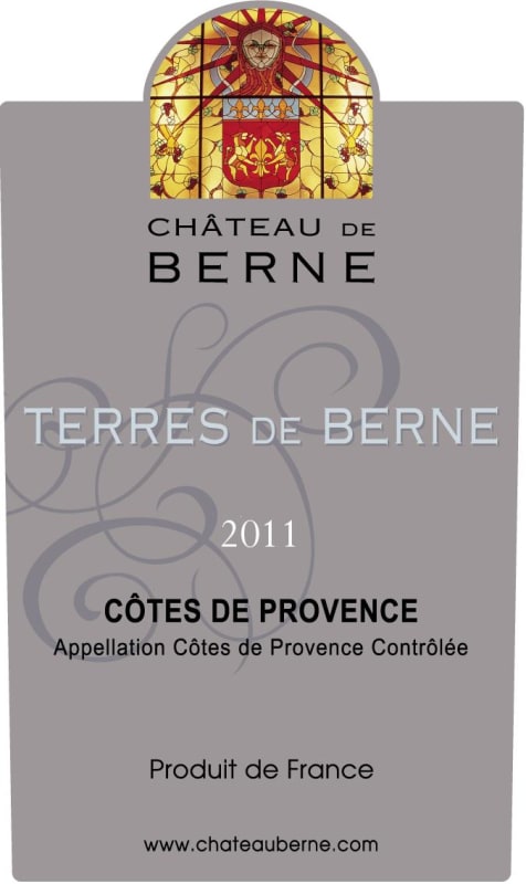 Chateau De Berne Terres Berne Rose 2011 Front Label