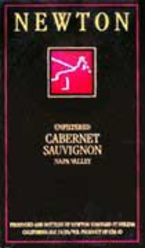 Newton Unfiltered Cabernet Sauvignon 2002 Front Label