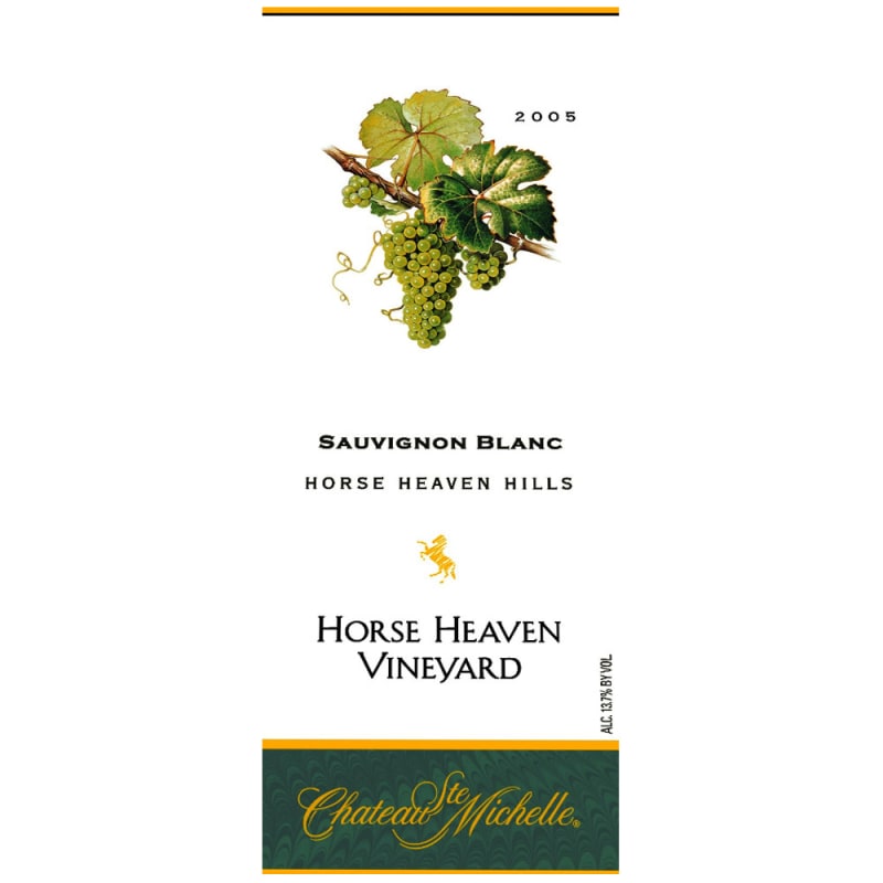 Chateau Ste. Michelle Horse Heaven Vineyard Sauvignon Blanc 2005 Front Label
