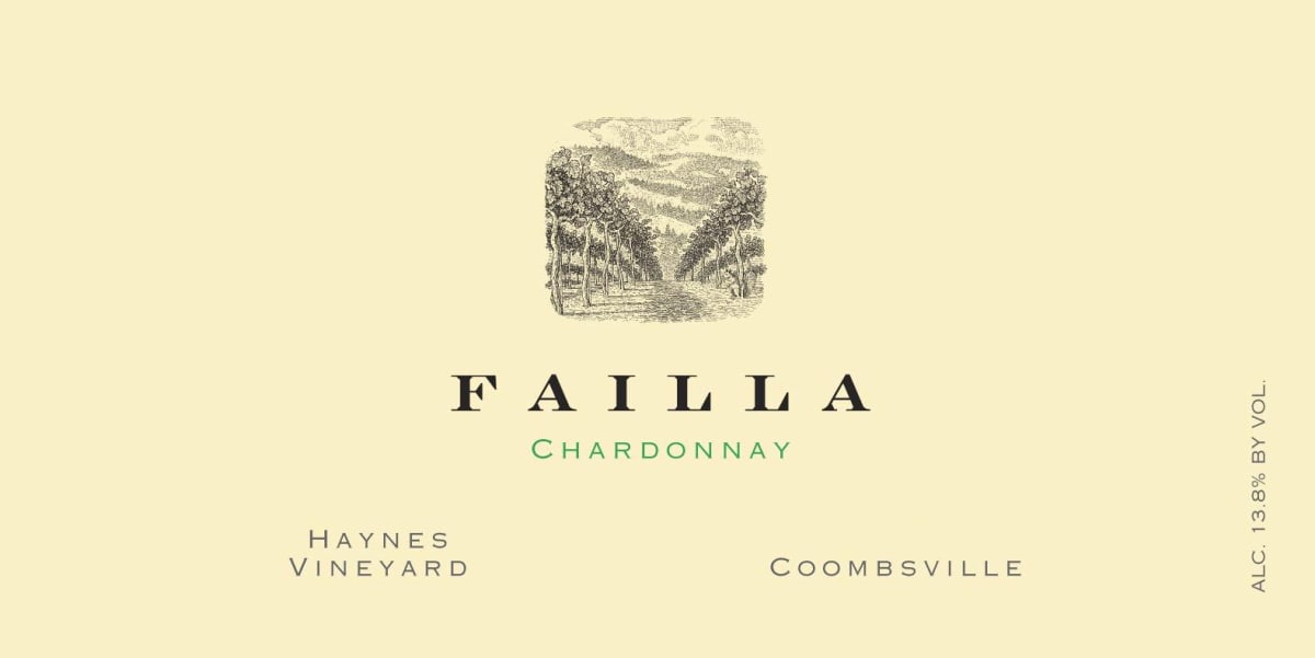 Failla Haynes Vineyard Chardonnay 2014 Front Label