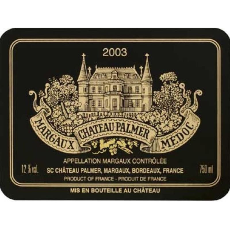 Chateau Palmer 2003 Front Label
