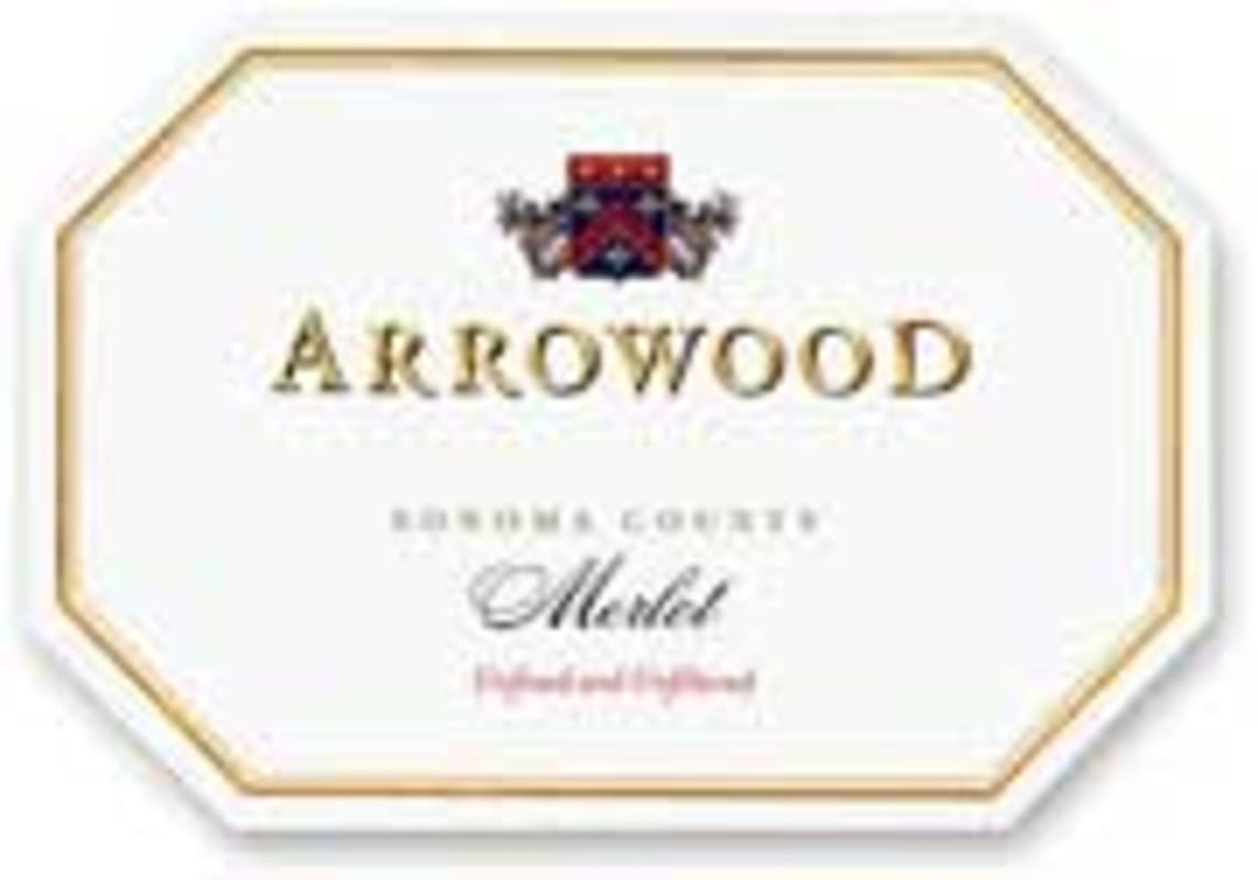 Arrowood Merlot (375ML half-bottle) 2001 Front Label
