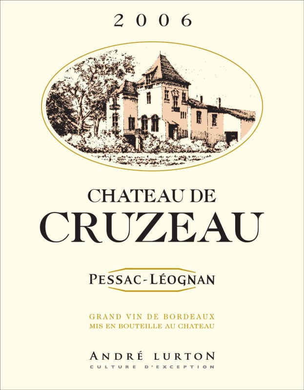 Chateau de Cruzeau 2006 Front Label