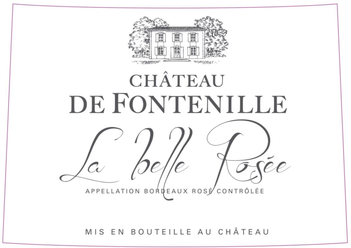 Chateau de Fontenille La Belle Rosee 2015 Front Label