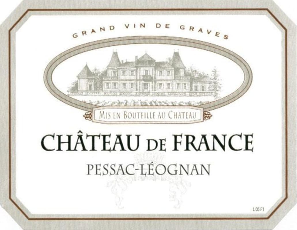 Chateau de France Rouge 2010 Front Label