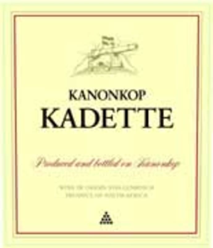 Kanonkop Kadette Cape Blend 2004 Front Label