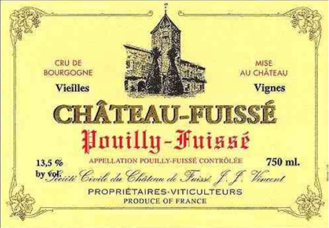 Chateau Fuisse Pouilly-Fuisse Vieilles Vignes 2009 Front Label
