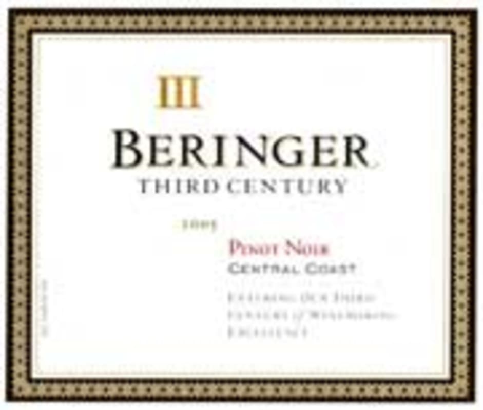 Beringer Third Century Pinot Noir 2005 Front Label