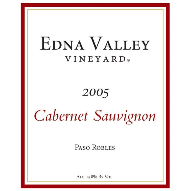 Edna Valley Vineyard Cabernet Sauvignon 2005 Front Label