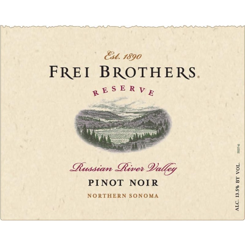 Frei Brothers Reserve Pinot Noir 2005 Front Label