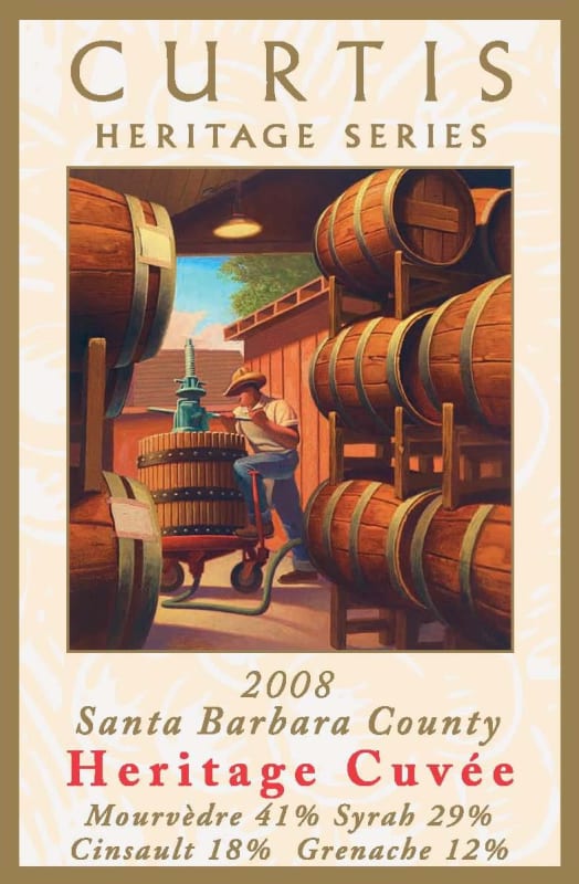 Curtis Heritage Cuvee 2008 Front Label