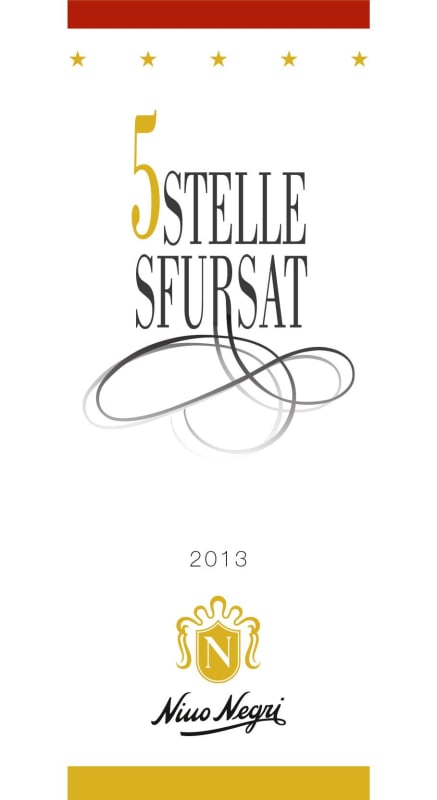 Nino Negri 5 Stelle Sfursat 2013 Front Label