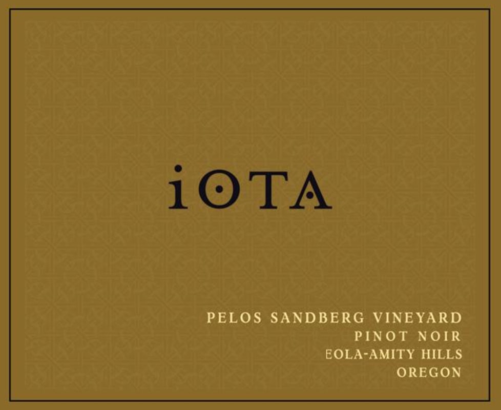 iOTA Pelos Sandberg Vineyard Pinot Noir 2013 Front Label