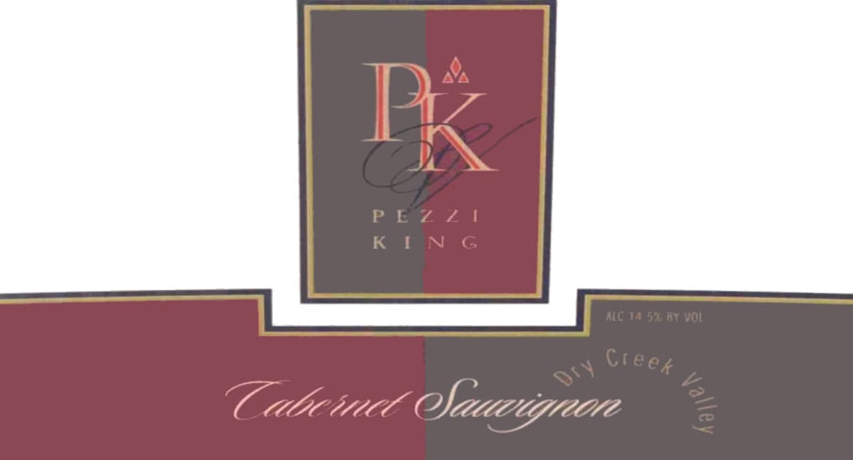 Pezzi King Dry Creek Valley Cabernet Sauvignon 2000 Front Label