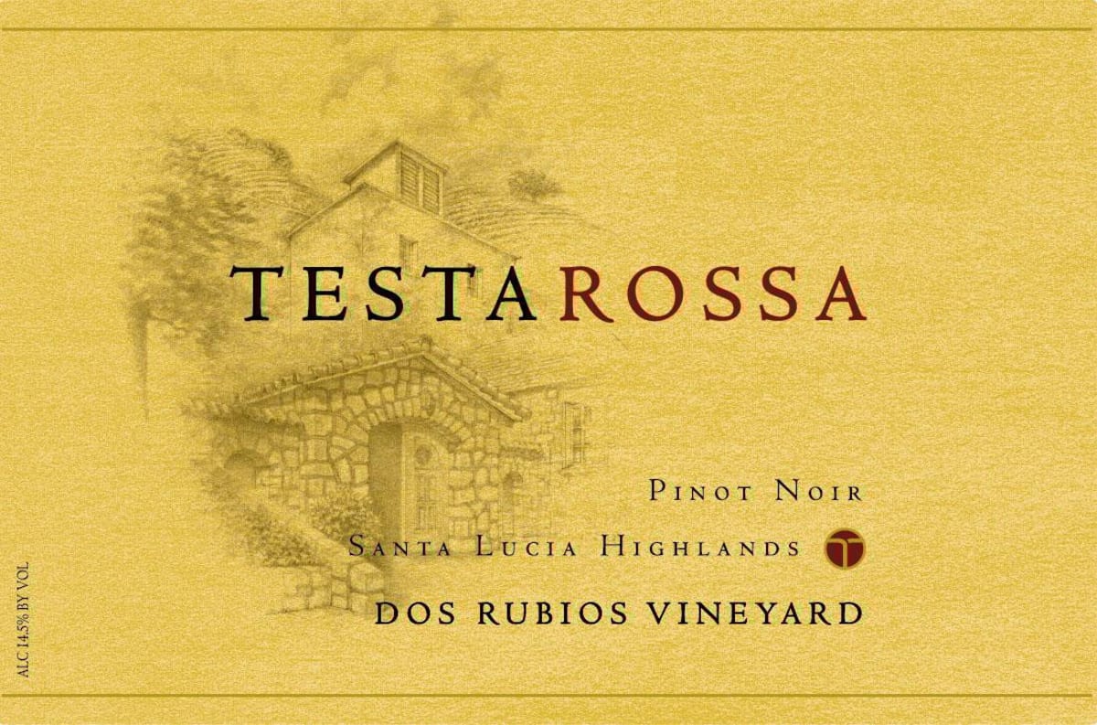 Testarossa Dos Rubios Vineyard Pinot Noir 2011 Front Label