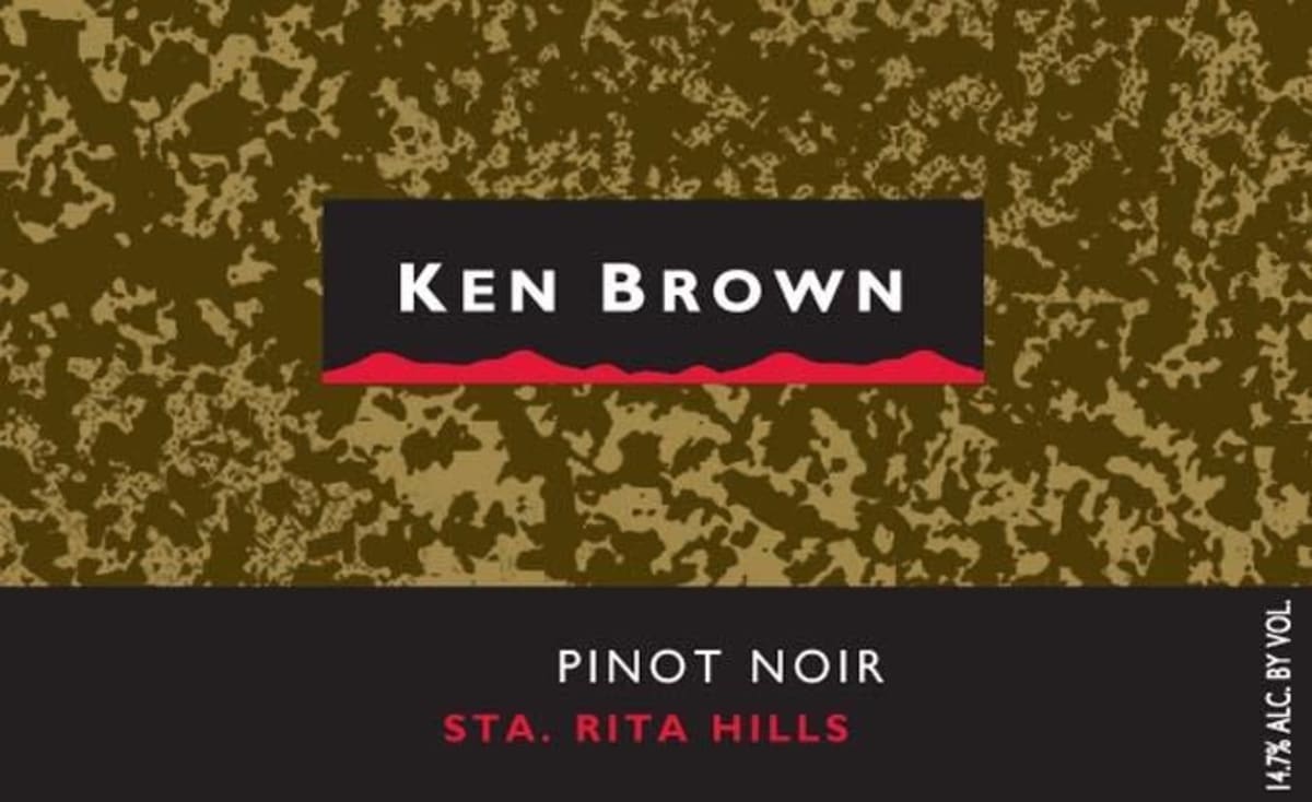 Ken Brown Sta Rita Hills Pinot Noir 2008 Front Label