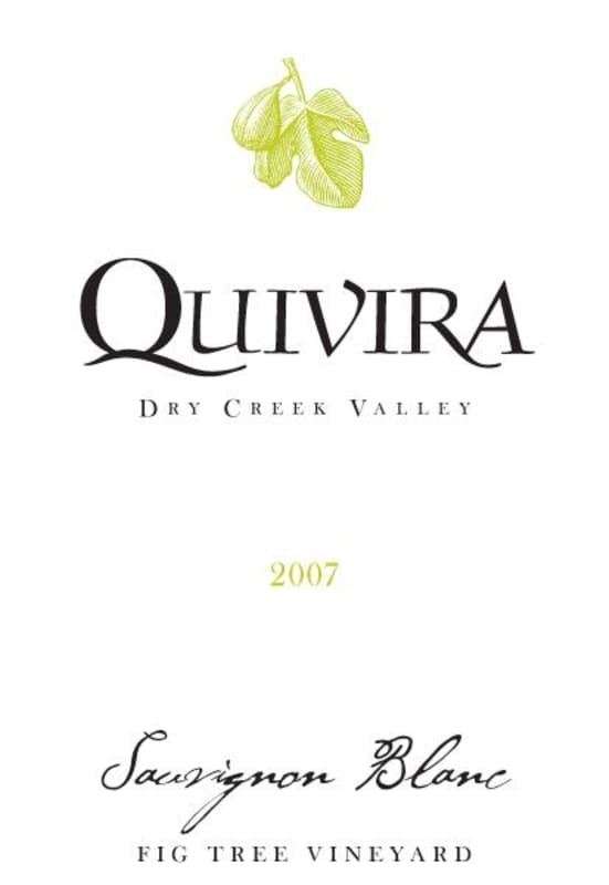 Quivira Fig Tree Sauvignon Blanc 2007 Front Label
