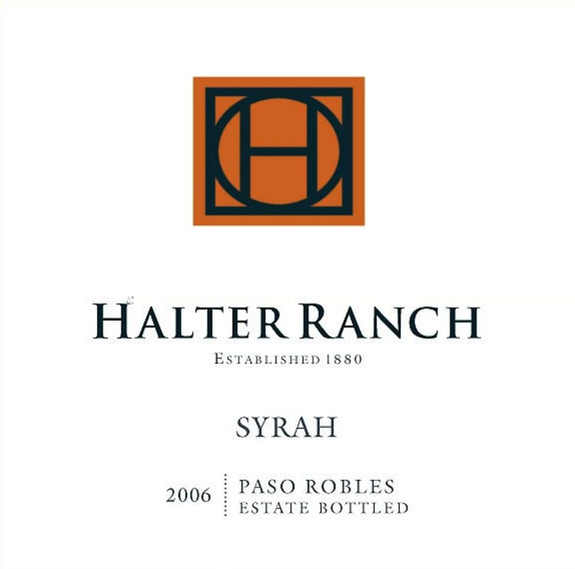 Halter Ranch Syrah 2006 Front Label
