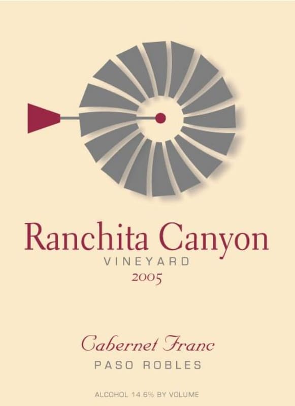 Ranchita Canyon Vineyard Cabernet Franc 2005 Front Label