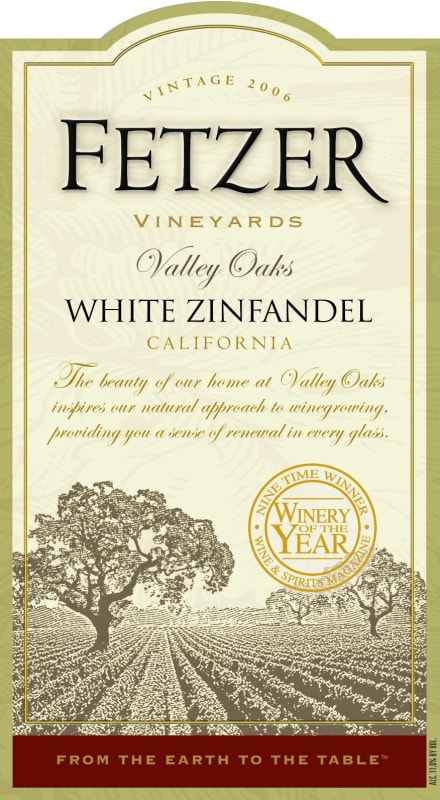 Fetzer Valley Oaks Zinfandel 2006 Front Label