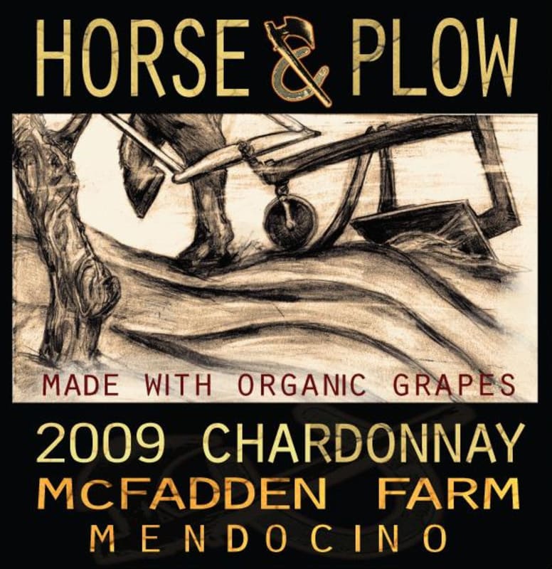 Horse & Plow Winery McFadden Farm Chardonnay 2009 Front Label