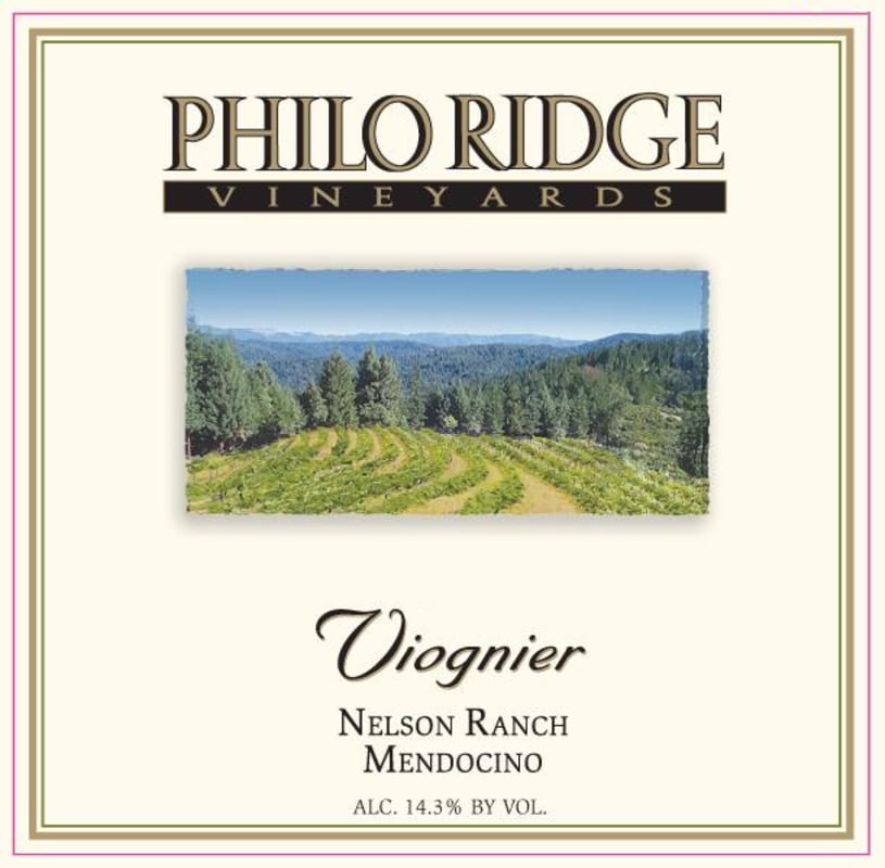 Philo Ridge Vineyards Nelson Ranch Viognier 2015 Front Label