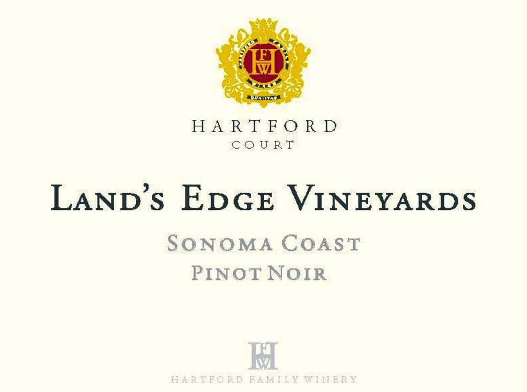 Hartford Land's Edge Vineyards Pinot Noir 2014 Front Label