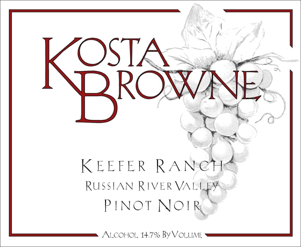 Kosta Browne Keefer Ranch Pinot Noir 2007 Front Label