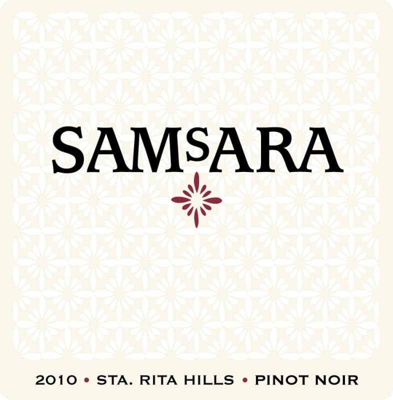 SAMsARA Sta. Rita Hills Pinot Noir 2010 Front Label