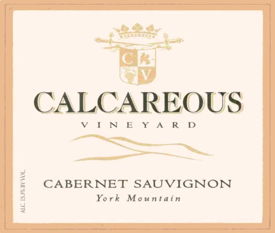 Calcareous Vineyard Cabernet Sauvignon 2002 Front Label