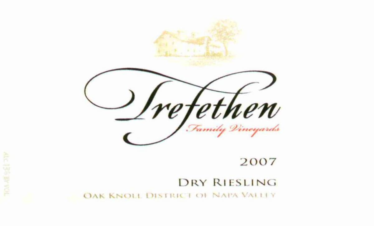 Trefethen Dry Riesling 2007 Front Label