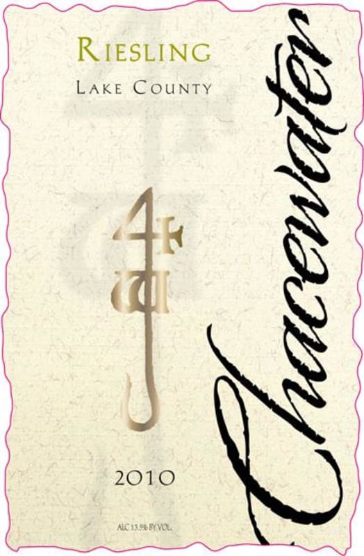 Chacewater Winery Riesling 2010 Front Label