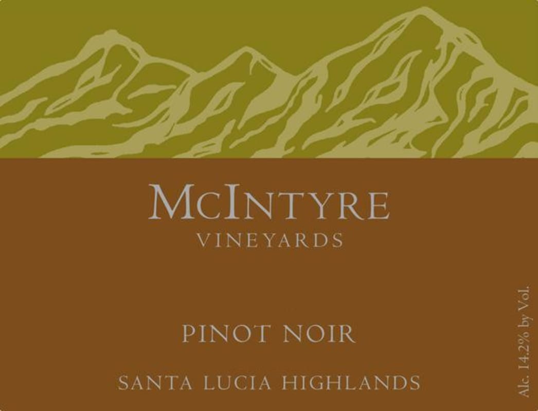 McIntyre Pinot Noir 2013 Front Label