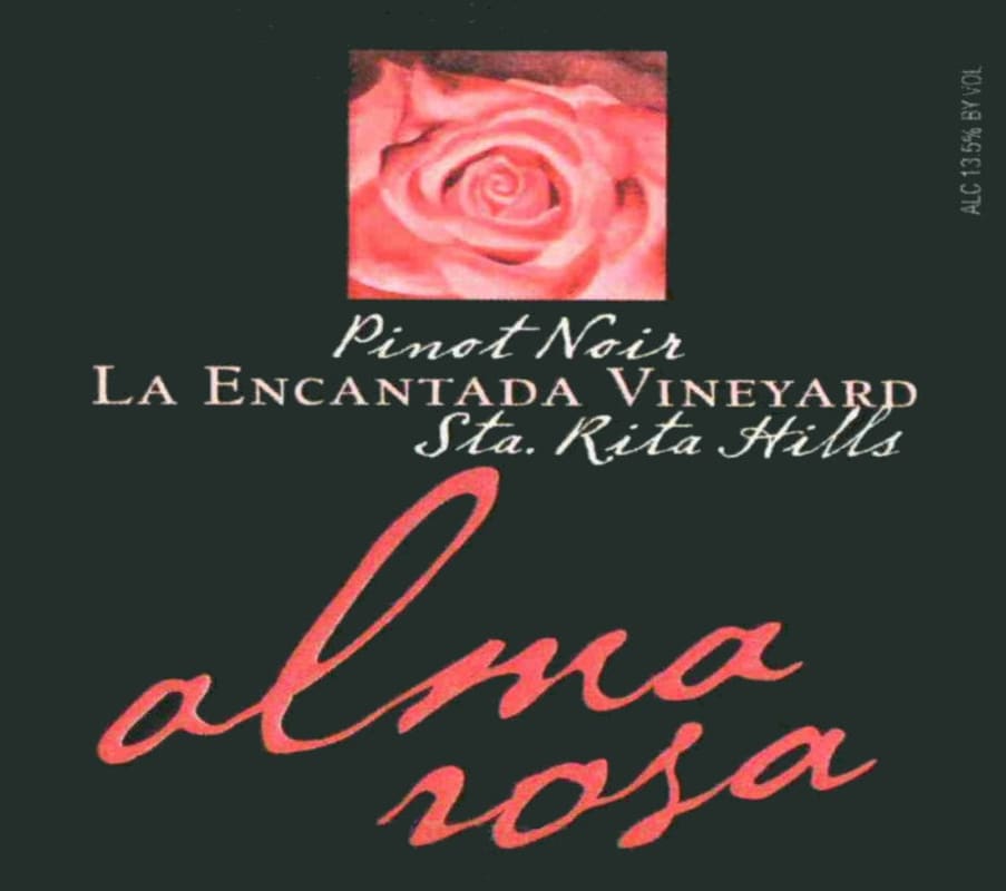 Alma Rosa La Encantada Vineyard Pinot Noir 2006 Front Label