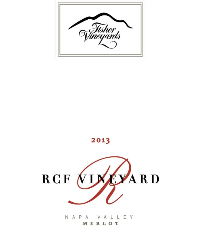 Fisher Vineyards RCF Vineyard Merlot 2013 Front Label