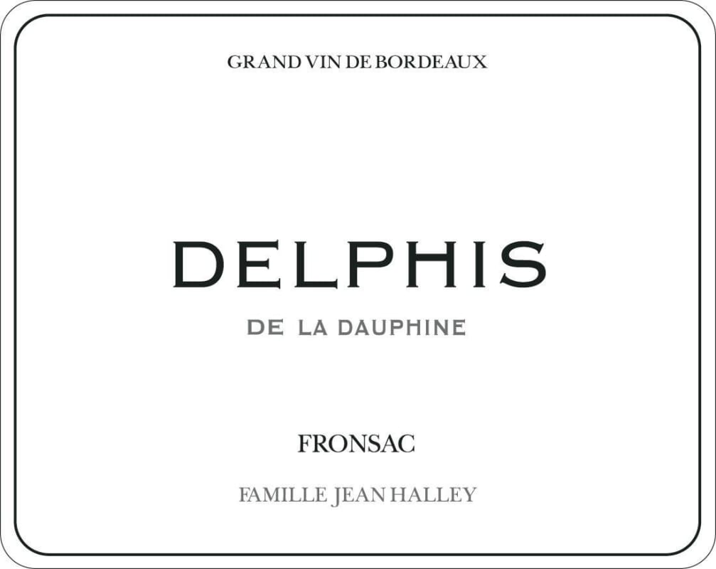 Chateau La Dauphine Delphis de la Dauphine 2012 Front Label