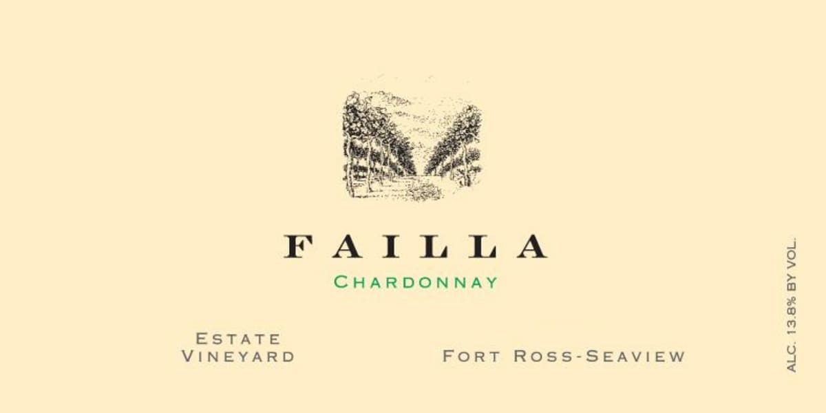 Failla Estate Vineyard Chardonnay 2014 Front Label
