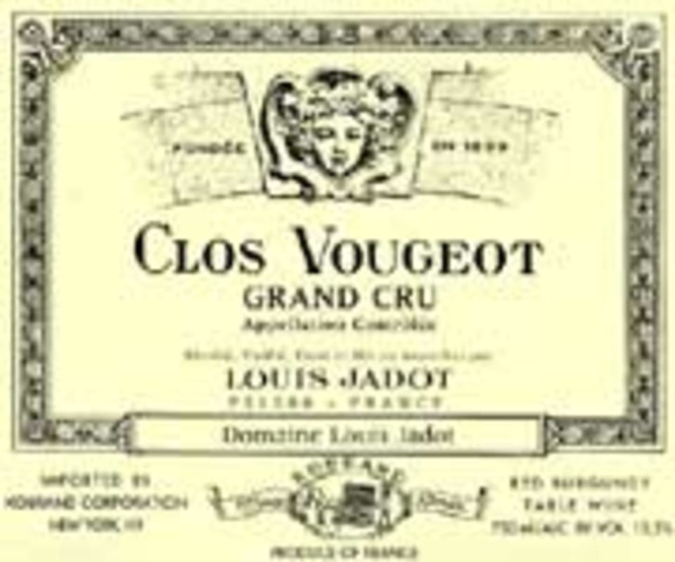 Louis Jadot Clos Vougeot 2004 Front Label