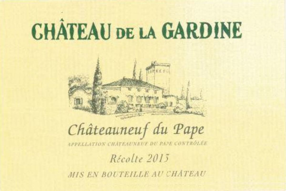 Chateau de La Gardine Chateauneuf-du-Pape Blanc 2013 Front Label