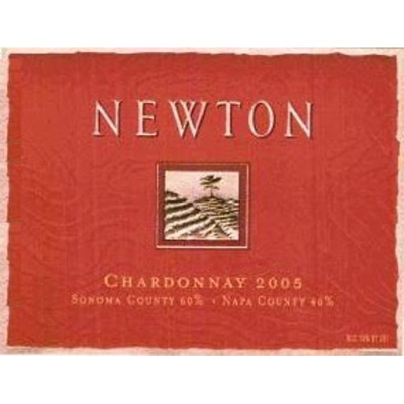 Newton Red Label Chardonnay 2005 Front Label