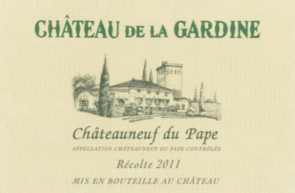Chateau de La Gardine Chateauneuf-du-Pape Blanc 2011 Front Label