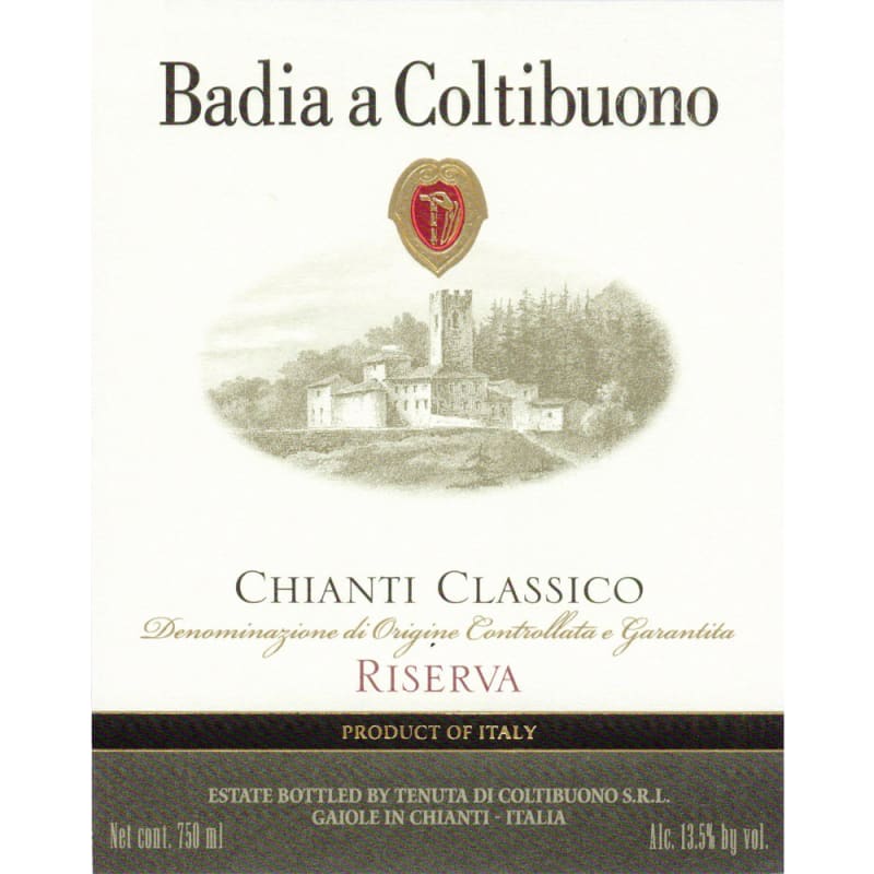 Badia a Coltibuono Chianti Classico RS 2005 Front Label