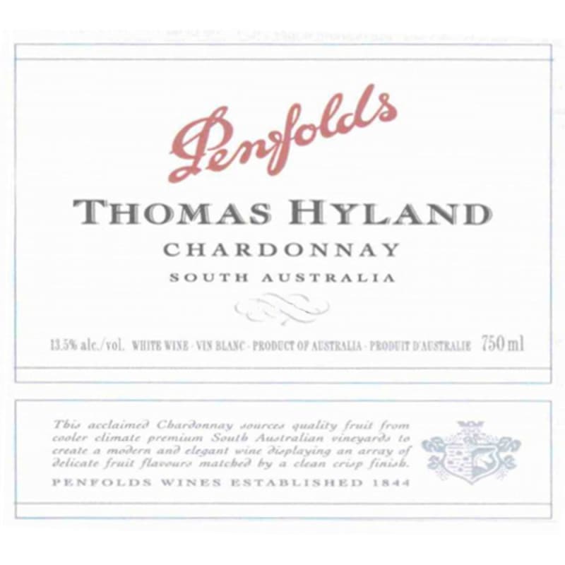 Penfolds Thomas Hyland Chardonnay 2006 Front Label