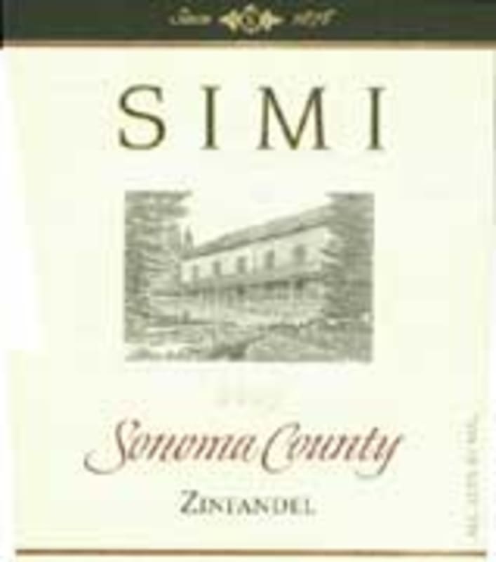 Simi Sonoma County Zinfandel 2005 Front Label