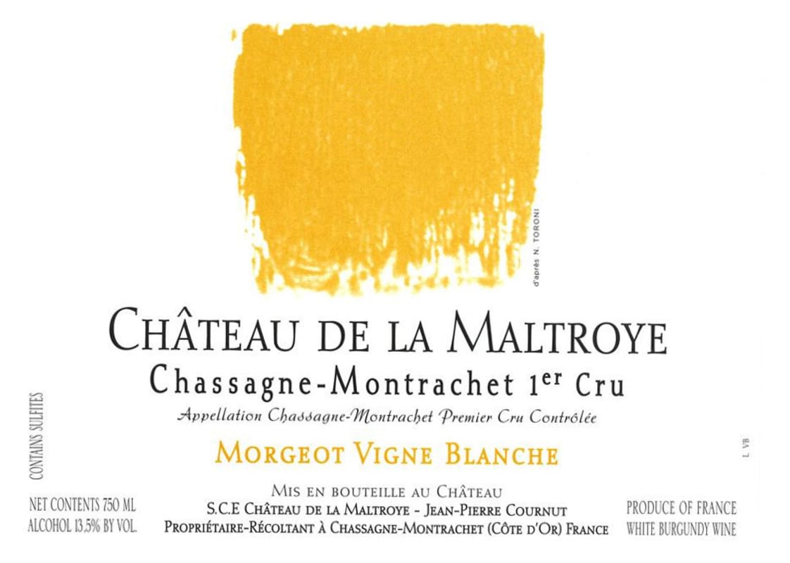 Chateau de la Maltroye Chassagne Montrachet Morgeot Vigne Blanche Premier Cru 2013 Front Label
