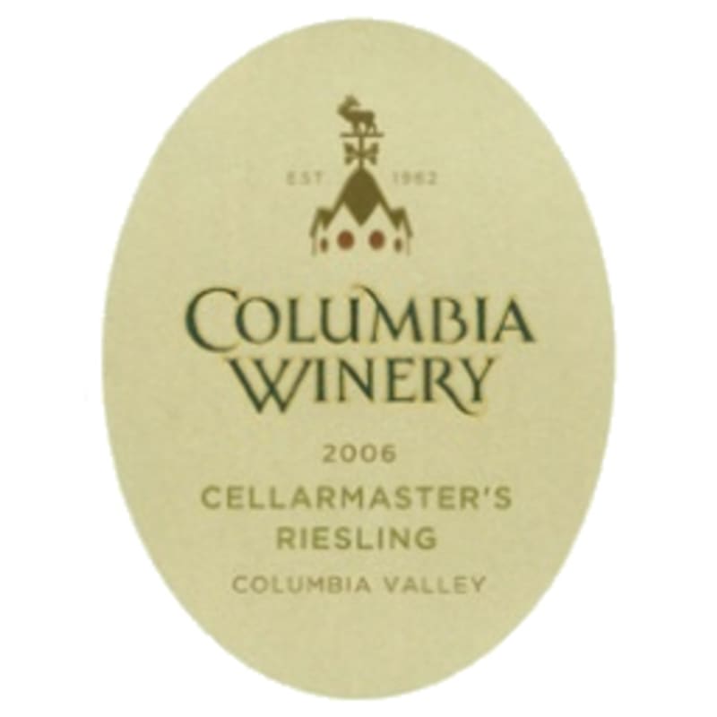 Columbia Winery Cellarmaster's Riesling 2006 Front Label